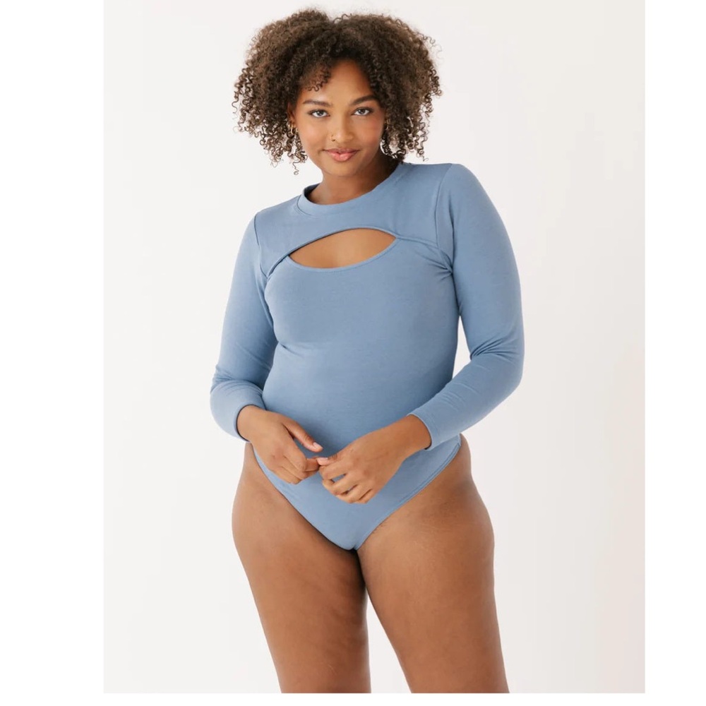 Smash + Tess Blue Bodysuit with Long Sleeves